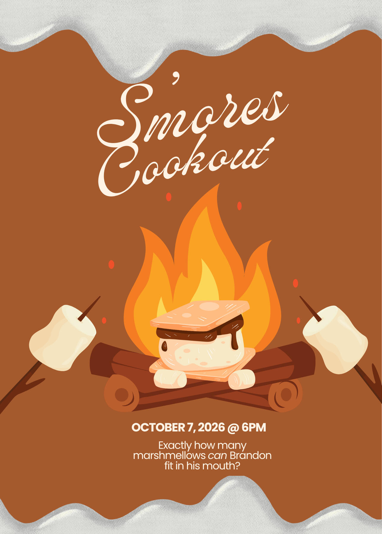 Smores Cookout Invitation